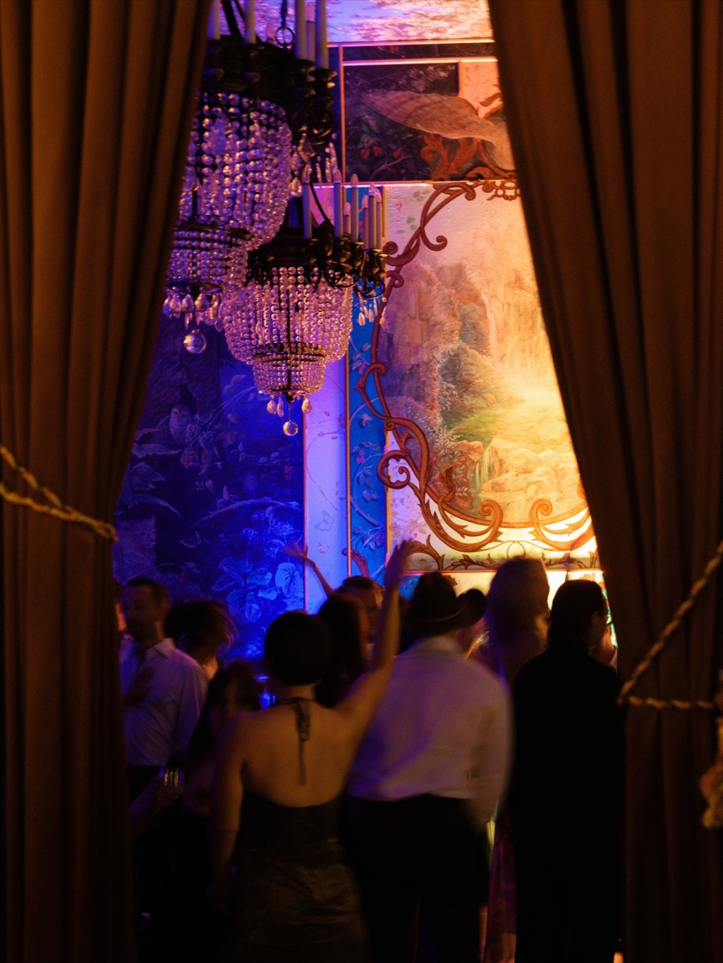 cam & jamie's reception in the ruins ballroom